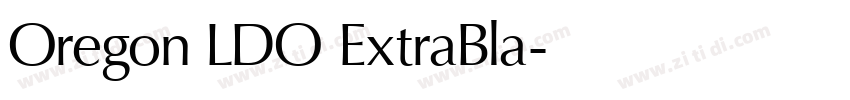 Oregon LDO ExtraBla字体转换 Oregon LDO ExtraBla字体转换